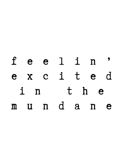 Excited in the Mundane | Hoodies